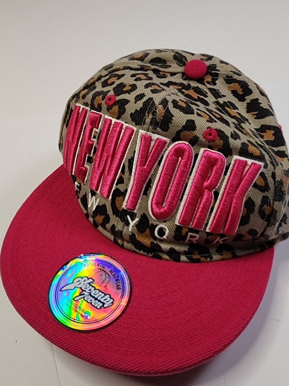 Seventy Seven New York Snapback — Leopard Print & Hot Pink | Collector's Edition